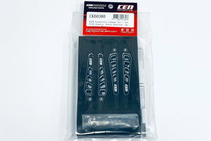 KAOS Suspension Linkage Set for F250 chassis, black anodiz