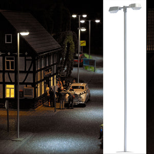 Busch 4200 HO Scale Modern AEG 2-Head Street Lamp