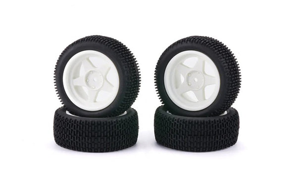 M48S Dirt Spec Tire Set Mounted on 5 Spoke Wheel