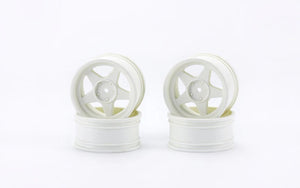 Carisma M48S 5 Spokes Wheel Set, White