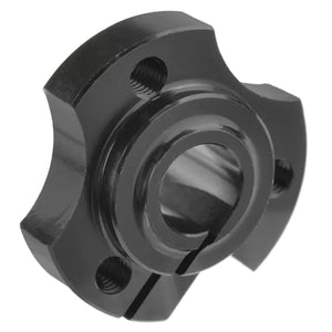 Corally Wheel Hub - Solid Axle - Aluminum - Black - 1 pc