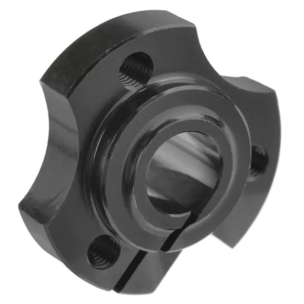 Corally Wheel Hub - Solid Axle - Aluminum - Black - 1 pc