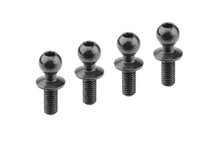 Corally Ball End Dia. 4.8mm - Thread 6mm - Steel - 4 pcs: SBX410