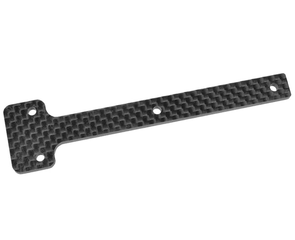 Corally Chassis Stiffener Plate - Front - Carbon - 1 pc