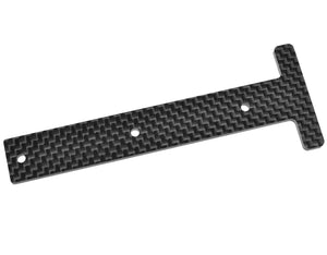 Corally Chassis Stiffener Plate - Rear - Carbon - 1 pc