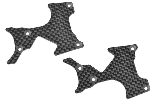 Corally Suspension Arm Cover, Stiffener, XB Pro, Rear, L/R, Carbon 2mm, 1 Pair