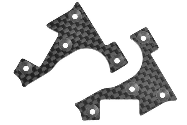 Corally Suspension Arm Cover, Stiffener, XB Pro, Front Lower, L/R, Carbon 2mm, 1 Pair