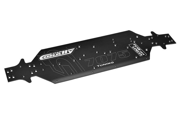 Corally Chassis, Asuga XLR, Swiss Made 7075 T6, 3mm, Hard Anodized, Black, Made In Italy