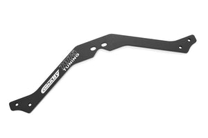 Corally Chassis Brace, Center Upper, Asuga XLR, Swiss Made 7075 T6, 3mm, Hard Anodized, Black, Made In Italy