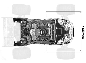 Corally Polycarbonate Body - Kagama 4 - Clear - Cut - Decals - 1pc