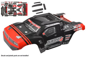 Corally Polycarbonate Body - Punisher 4 - Painted - Cut - Decals - Color Red - 1pc