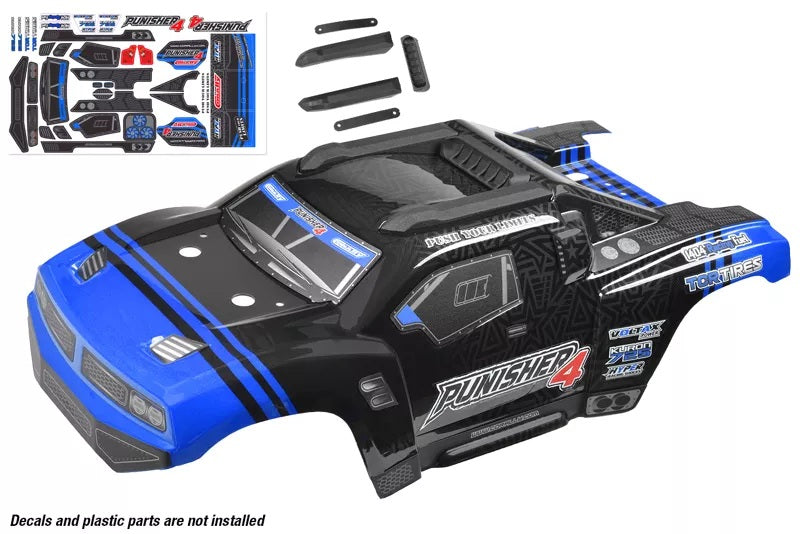 Corally Polycarbonate Body - Punisher 4 - Painted - Cut - Decals - Color Blue - 1pc