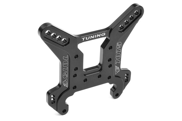 Corally Shock Tower - Rear - Swiss Made 7075 T6 - 5mm - Hard Anodized - Black