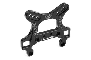 Corally Front Shock Tower, 5mm Swiss 7075 T6 Aluminum, Black, fits Python XP, Radix 4s, Radix 6S