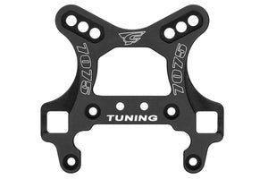 Corally Front Shock Tower, 5mm Swiss 7075 T6 Aluminum, Black, fits Python XP, Radix 4s, Radix 6S