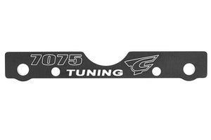 Corally Suspension Arm Mount - FR - Swiss Made 7075 T6 - 3mm - Hard Anodized - Black - Made In Italy