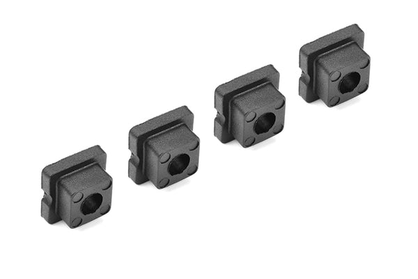 Corally Bushings Set - For 5mm Shock Tower - Through hole - 0 Deg - Composite - 4pcs