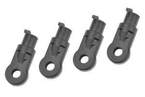 Corally HD Heavy Duty Shock End - Long - Composite - 4pcs