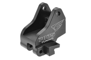Corally Chassis Brace Holder, Shock Tower Stiffener, Rear, Swiss Made 7075 T6, Black, Made in Italy