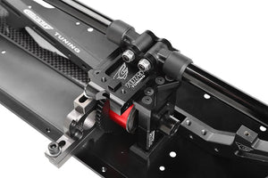 Corally Center Diff Plate, Chassis Brace Holder, Swiss Made 7075 T6, Black, Made in Italy
