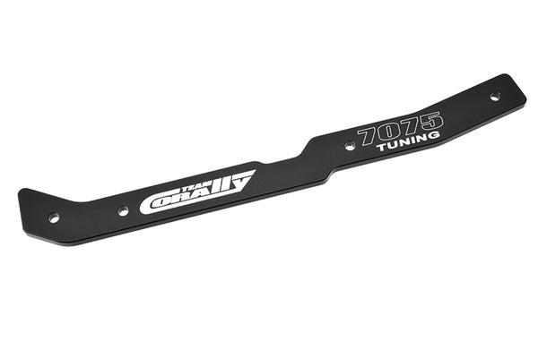 Corally Chassis Stiffener - XTR - Center - Swiss Made 7075 T6 Aluminum - 3mm - Hard Anodized - Black