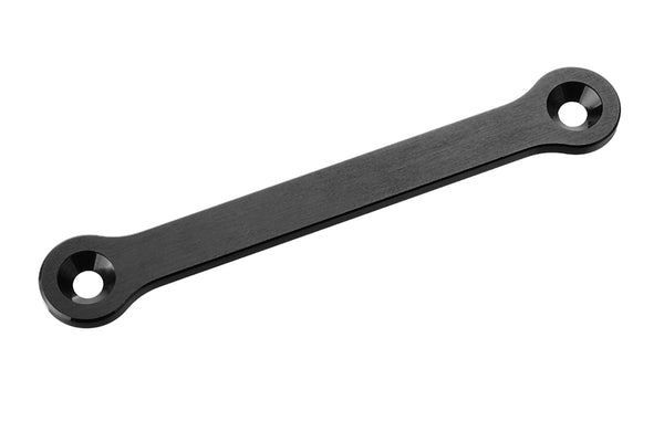 Corally Steering Rack - Dual Stiffener - Swiss Made 7075 T6 Aluminum - 2mm - Hard Anodized - Black