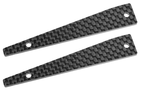 Corally Suspension Arm Stiffener, Upper Front, Left/Right, Graphite 2mm (2pcs)