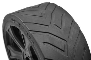 Corally Sprint RXA, Asuga XLR Street Tires, Low Profile, Glued on Black Rims, 1 pair
