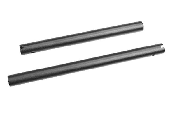 Corally Chassis Tube, MT-G2, Front/Rear, Aluminum, Black, 1 Set, for Kagama