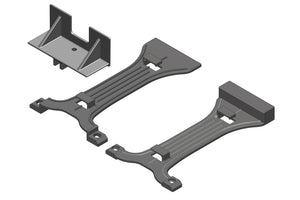 Corally Battery Brace - 2S-3S - Composite - 1 Set: Mammoth, Moxoo, Triton
