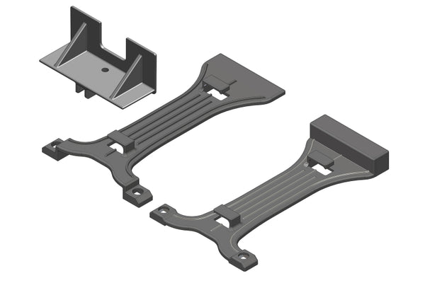 Corally Battery Brace - 2S-3S - Composite - 1 Set: Mammoth, Moxoo, Triton