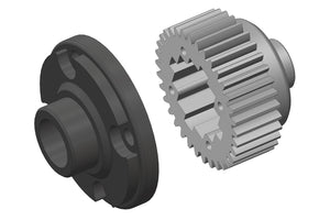 Corally Differential Gear - Metal  w/Composite Differential Gear Cover - 1 Set: Mammoth, Moxoo, Triton