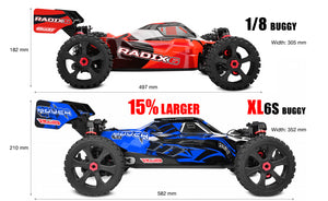 Corally Asuga XLR 6S RTR Racing Buggy - Blue, Large Scale