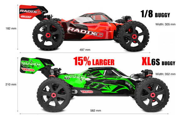 Corally Asuga XLR 6S RTR Racing Buggy- Green, Large Scale