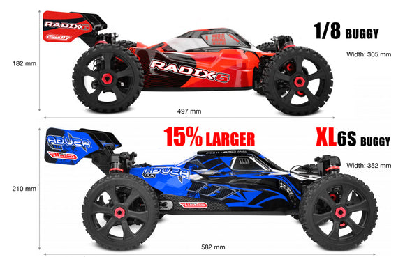 Corally Asuga XLR 6S Roller - Blue, Large Scale