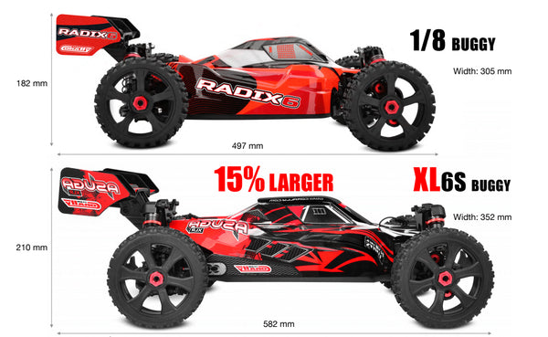 Corally Asuga XLR 6S Roller - Red, Large Scale
