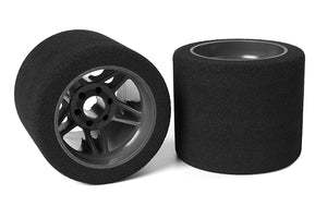 Corally Attack Foam Tires, for 1/8 SSX-8, 32 Shore, Rear, 72mm, Carbon Flex Rims