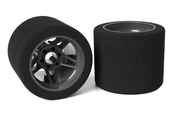 Corally Attack Foam Tires, for 1/8 SSX-8, 32 Shore, Rear, 72mm, Carbon Flex Rims