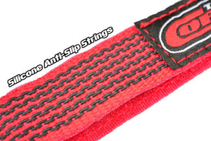 Corally Pro Battery Straps - 300x20mm - Metal Buckle - Silicone Anti-Slip Strings - Red - 2 pcs