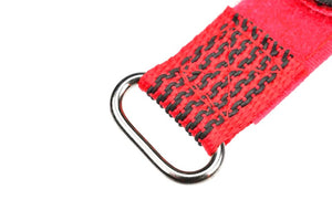 Corally Pro Battery Straps - 300x20mm - Metal Buckle - Silicone Anti-Slip Strings - Red - 2 pcs