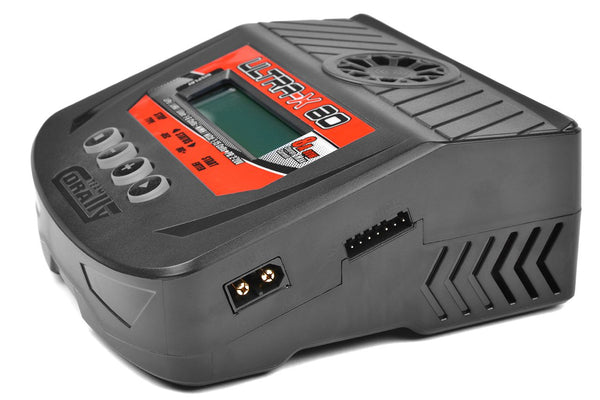 Corally Ultra-X 80 AC/DC Balance Charger, 80W, 1-6S Lixx, 1-15 Nixx, 2-20V PB