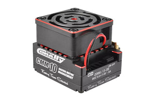 Corally CMM-10 Racing Controller - 2-3S - 220A - BEC 6-7.4V 5A - Sensored-Sensorless - Black - Red Color