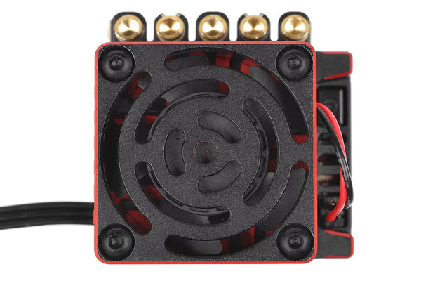 Corally CMM-10 Racing Controller - 2-3S - 220A - BEC 6-7.4V 5A - Sensored-Sensorless - Black - Red Color