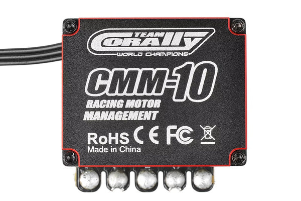 Corally CMM-10 Racing Controller - 2-3S - 220A - BEC 6-7.4V 5A - Sensored-Sensorless - Black - Red Color