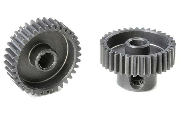Corally 64 DP Pinion - Short - Hard Anodised AL7075 - 35 Teeth
