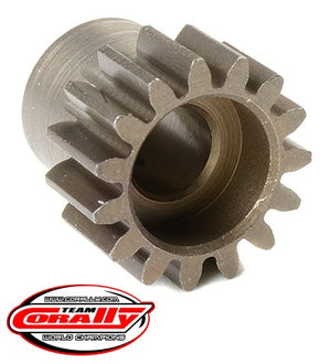 Corally 32 Pitch Pinion - Short - Hardened Steel - 15 Tooth - Shaft Dia. 5mm