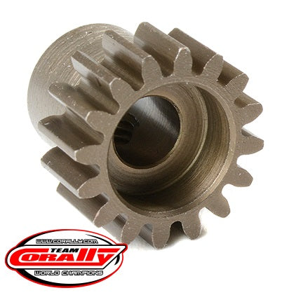Corally 32 Pitch Pinion - Short - Hardened Steel - 16 Tooth - Shaft Dia. 5mm
