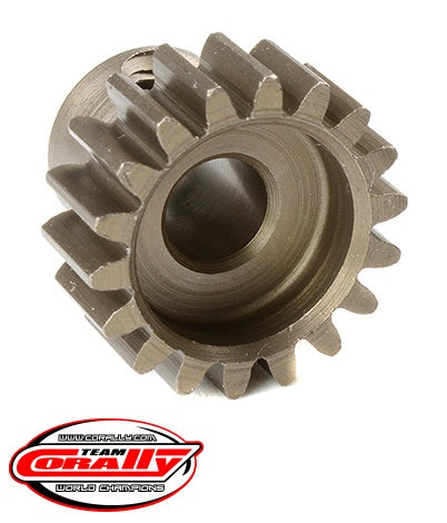 Corally 32 Pitch Pinion - Short - Hardened Steel - 18 Tooth - Shaft Dia. 5mm