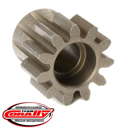 Corally Mod 1.0 Pinion - Short - Hardened Steel - 11 Tooth - Shaft Dia. 5mm: Dementor, Kronos, Shogun
