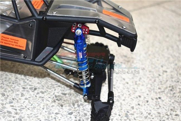 GPM ALUMINUM FRONT REAR PIGGY BACK SPRING DAMPERS 100MM AXIAL CAPRA UTB BLACK